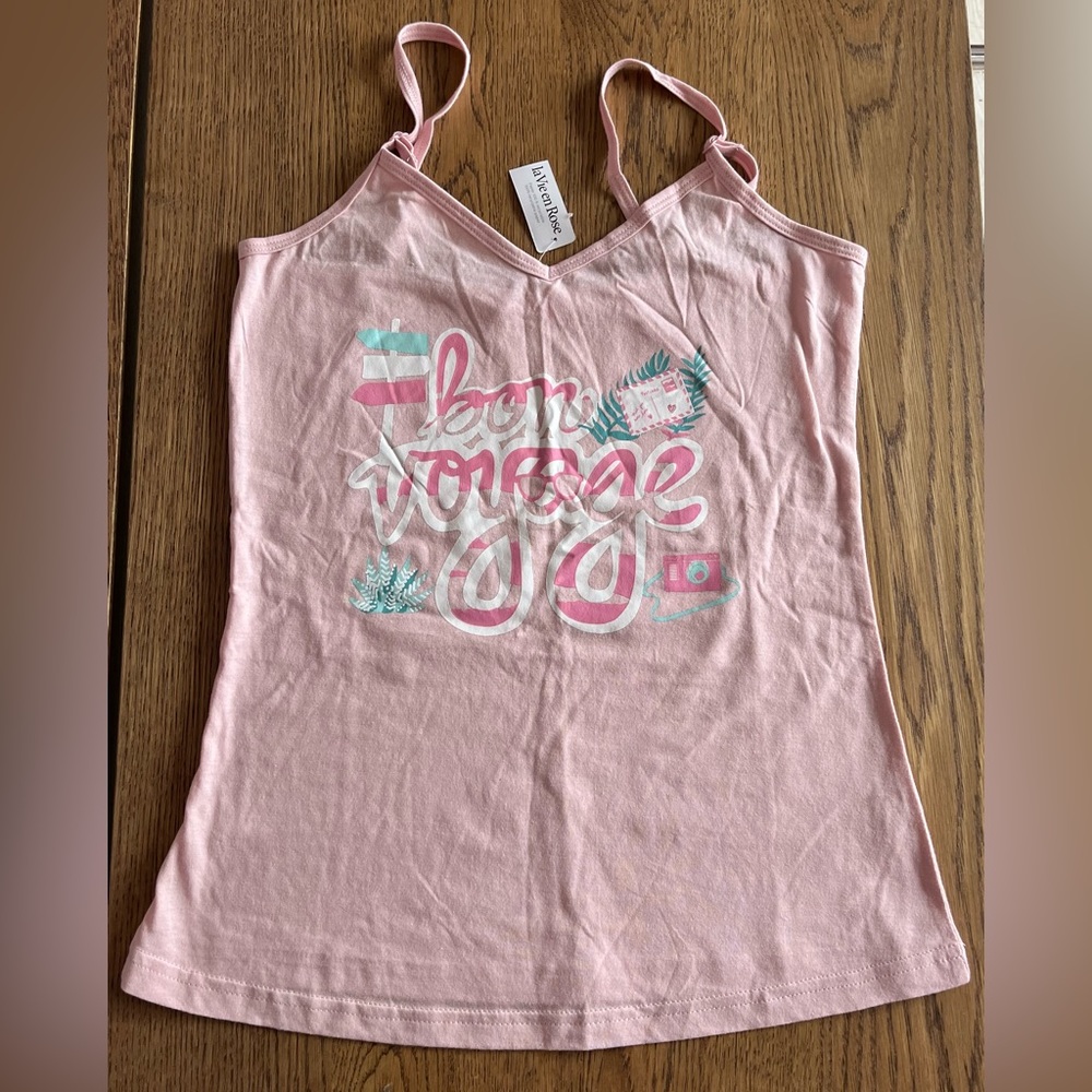 La Vie en Rose Light Pink Thin straps Cami Tank Top, Woman X-Small Tank Top